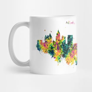 Atlanta Watercolor Skyline Mug